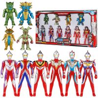 奥特曼玩具超人英雄迪迦欧布赛罗圆环变身器男孩子组合套装送卡片 6款奥特曼+4款怪兽礼盒