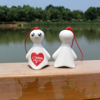 原创中国加油陶瓷风铃晴天娃娃挂件学生同学生日国庆礼物厂家直 中国加油1个加B造型. 安全包装.