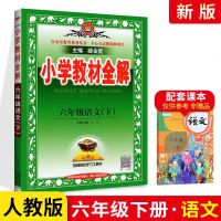 2021春小学教材全解六年级下册语文数学英语人教版同步教材辅导书 六年级下册人教版 语文