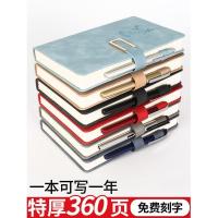 A5笔记本子刻字超厚商务皮本大学生文艺日记本精致简约加厚记事本 [无扣]1本/珊瑚粉/送1支签字笔(共200页)