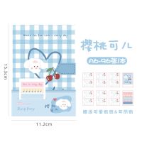 ins少女心手账本大学生磁扣本可爱卡通A6手帐日记本学生笔记本子 樱桃可儿A6