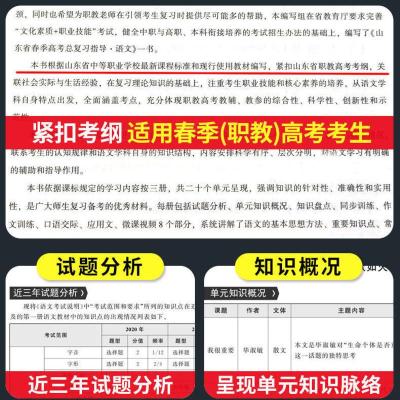 2022山东省春季高考总复习数学历年真题山东春考职教高考教材资料