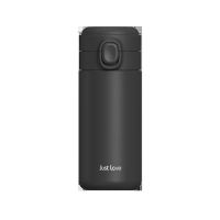 艾可思儿童卡通保温杯304不锈钢弹跳盖男女小学生便携可爱水杯子 星乐350毫升黑色 杯子