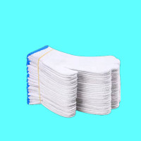 劳保线手套工作尼龙耐磨加厚棉线白毛纺男女工地劳动白线手套批发 棉线450克20双15.9