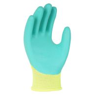 登升989透气王耐磨防滑柔软乳胶加厚劳保手套浸胶男劳保 登升12双989透气王