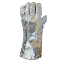工业耐高温铝箔防烫加托手套 冶金锻造家用烧烤耐热劳保防护手套 铝箔隔热手套