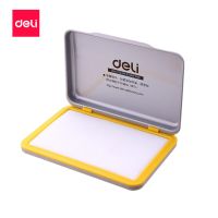 得力空白印台号码机多功能日期章印台印油添加油墨防水不易掉色 空白印台