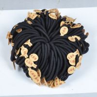 100条基础款发绳新款女式简约黑色扎头发皮筋韩版时尚基弹力发圈 100条 06高弹