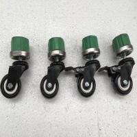 不锈钢置物架38管专用万向轮带轴承两个带手刹 超强称重万向轮子