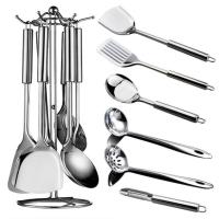 真不锈钢厨具锅铲套装厨房家用汤勺子炒菜铲子厨具七件套炒勺 漏铲厨具火锅勺七件套装