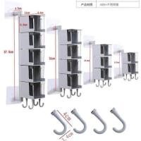 厨房免打孔佐料盒粘贴式壁挂组合架装调料盒子旋转式调味品收纳盒 二层白