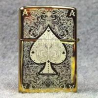 Zippo 金冰黑桃A Zippo 金冰黑桃A