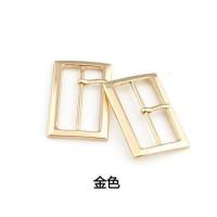 纽扣扣子大衣腰带金属扣配件日子扣环扣女呢子装饰扣衣服男卡扣 金色带钩 内径2cm[5个]