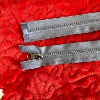 炕毯拉链2.3米加长拉链树脂5号拉链榻榻米用拉链花边 2.3米2条裝灰色百搭