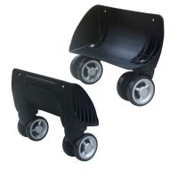 行李箱万向轮配件轮子老式拉杆箱两轮改万向轮旅行箱轮子替换通用 20寸连体轮左边+右边(送螺丝)