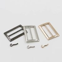 金属三档扣纽扣金色腰带钮扣圆形背带日字扣环鞋箱包金属皮包扣子 三档内径2cm滚镀枪黑 10只