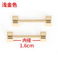 哑铃包扣五金配件男包女包金属五金配饰螺丝包扣钉扣皮包金属配件 浅金色内径1.6CM(2个)