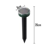 户外太阳能驱鼠器超声波驱赶器驱蛇驱虫器振动电子大功率养殖农场 圆形款/驱鼠器[1只装]