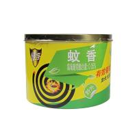 健字野外蚊香绿茶香强效驱蚊户外郊外夜宿铁盖桶装特惠装 40单盘 1桶40盘