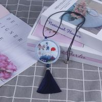 平安福手工自绣刺绣diy材料包车挂随身香囊送男友情侣御守平安符 [蓝色旭日] [无绣绷款]