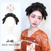 古装假发汉服发箍发髻一体式全头套发箍发包懒人发包古风明制造型 小桃发箍