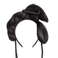 发箍假发一体百搭古风汉服新手手残党发髻懒人简单明制猫耳垫发包 F010顶部类似花千骨发箍