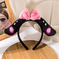 儿童汉服古装格格旗袍满族清朝超仙头饰发箍卡子六一节表演独特新 .粉结发箍.