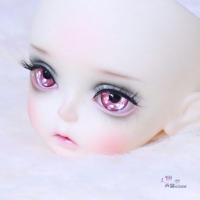 [蝴蝶梦BJD娃娃60cm娃娃压眼珠水钻眼超级闪亮日常水波纹眼闪光 粉水钻(半盖压眼一对) 10mm(只要压眼一对)
