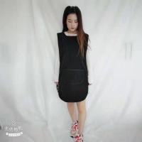 技师小工助理发型师牛仔工服围裙烫染焗和服 双面工服