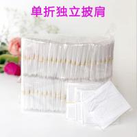 防水理发围布一次性披肩焗油染发塑料围布一次性染发四件套加厚 60*90披肩独立50只