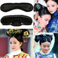 古装假发若曦格格旗头清朝宫廷大中小旗头儿童格格造型步步惊心 不带底座小号一个