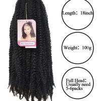 Marley crochet braids hair Afro braiding twist extensions Bl