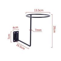 黑色烤漆上墙螺丝白色帽架球架假发陈列架自行车摩托车头盔展示架 黑色 均码