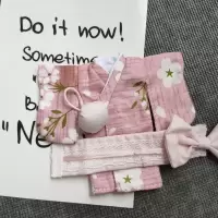 ob11娃衣配件古风和服套装三件套ymy点小闹body9素体可穿和服裙 ob粉和服三件套
