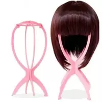 假发支架 假发工具配件护理专用 假发架子头模 假发支撑架子 粉色假发支架 1个装
