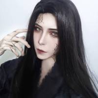 古风假发男女长直发全头套古装造型整顶汉服中国风仙气飘逸COS毛 自然黑 送:发网发夹