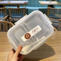 饭盒保温便携上班族1人注水小学生防烫分隔带盖304不锈钢便当餐盒 蓝色800ml 饭盒+塑料勺子