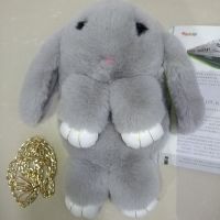 毛茸茸兔子包包女2021新款潮大容量韩版百搭秋冬斜挎可爱单肩手 白灰色 扁型背带