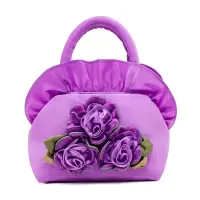 2021新款布包甜美淑女包包女士手提包小包手拎迷你妈妈买菜手提包 紫色