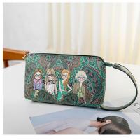 迷你手拿包女小包手抓包2021新款手腕时尚大零钱包可放手机手提包 绿色人物