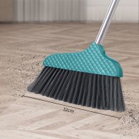 扫把簸箕套装组合家用扫地笤帚扫头发刮水器软毛加厚塑料魔法扫帚 [加厚款]L扫帚单个四排抹茶绿