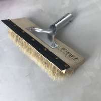 真猪鬃毛大货车刷软毛公交车刷洗车刷汽车用车刷子2.4加长柄车刷 25cm单头有三角架(无杆)