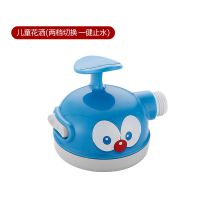 儿童花洒喷头婴儿洗澡淋浴套装卡通玩具小孩手持外接宝宝洗头神器 蓝色卡通喷头(两档出水 一键止水) 单个喷头