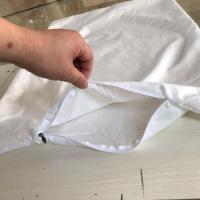 磨毛布抱枕芯套沙发靠垫芯套海绵内胆芯子套方枕套内衬套内胆套 白色抱枕内胆套(拉链长度25cm) 35*55适用于30X5
