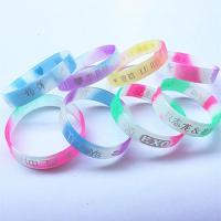 学生十二星座手环硅胶 夜光手链时代少年团 肖战情侣荧光发光手环 浅灰色 5个 朱正廷手环