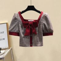 大码女装夏季套装女2021新款减龄洋气衬衫高腰不规则半身裙两件套[7天内发货] 红色上衣 M 建议80-100斤