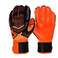 足球守门员乳胶护指手套 中小学生比赛专用手套 成人专用比赛护具 8号橙色