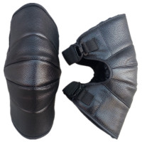 摩托车骑行护膝冬季加厚保暖防寒男女加绒电动电瓶车防风护腿护具 36CM松紧带短款护膝