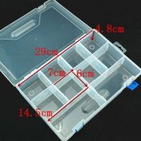 大号10格收纳盒化妆首饰盒透明塑料盒小五金工具盒元件盒可拆卸 大10格