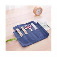 Deli得力笔盒 3074 得力学生笔袋文具盒大容量双拉链韩版笔袋 66749颜色随机 可装18公分直尺